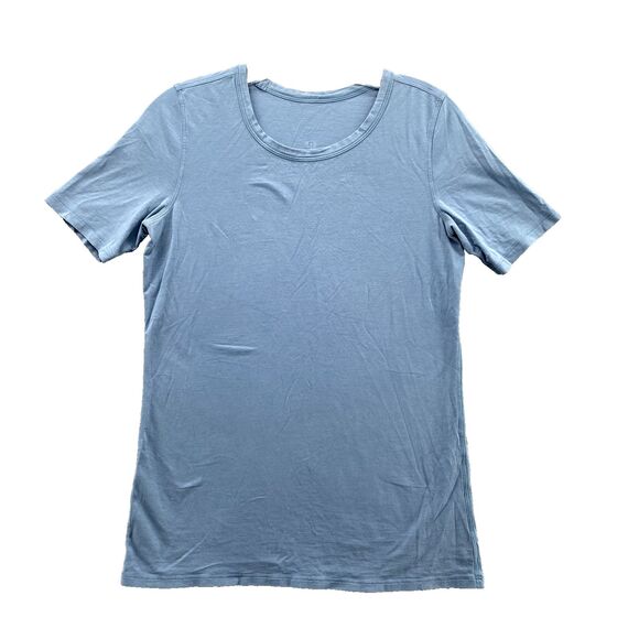 Lululemon Top Small* Blue Shirt Lightweight Stretch Basic Training Casual Womens - Picture 1 of 7